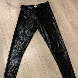 ❤️ 3 for $40 - Black vinyl pants Sz. Medium
